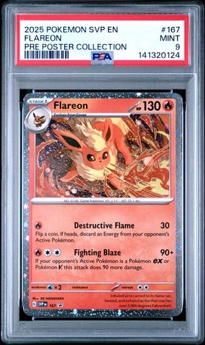 Pre poster psa mint flareon - mint,