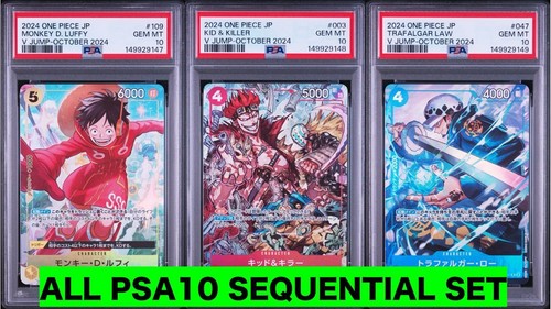 All psa10 sequential luffy kid - sequential,
